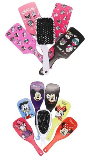 Imagen 5 de 10 de Cepillo Para El Cabello Diseños Unicolor Infantiles