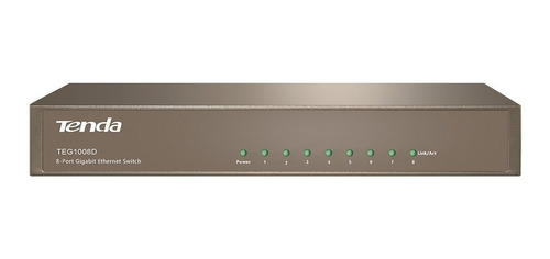 Switch De Red Tenda 8 Puertos Ethernet Gigabit Teg1008d