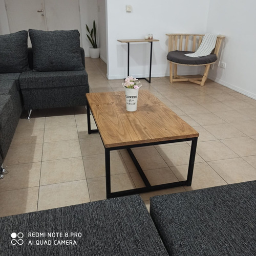 Imagen 9 de 10 de Mesa Ratona Industrial Moderna (60x100x40 Cm)
