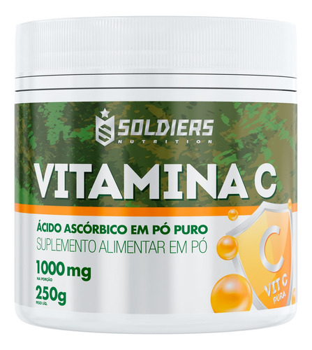 Vitamina C Em Pó (ácido Ascórbico) - 250g (100% Pura)