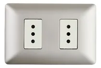 Comprar Enchufe Doble 2p+t 10a 220v Color Champagne