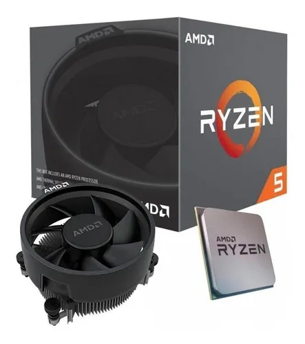 Procesador gamer AMD Ryzen 5 3400G YD3400C5FHBOX de 4 núcleos y 4.2GHz de frecuencia con gráfica integrada