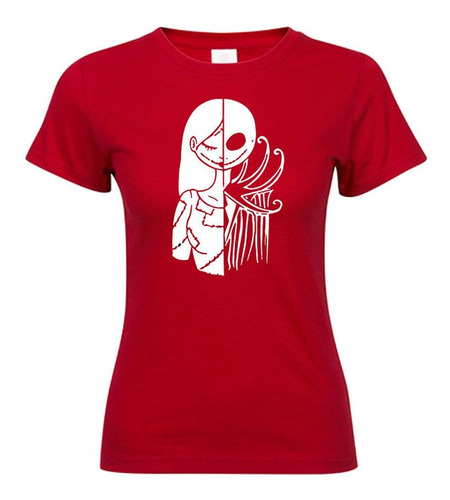 Polera Estampada Mujer El Extraño Mundo De Jack Skellington