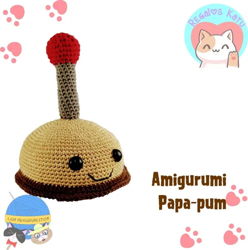 Papa pum Peluche Amigurumi Plantas Vs Zombies
