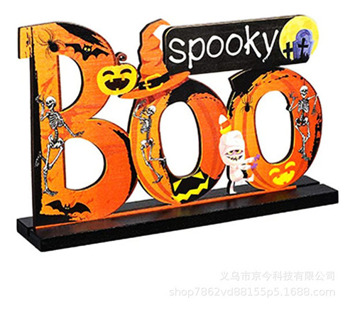 Q Decoraciones De Madera Para Mesa De Halloween, Decoración