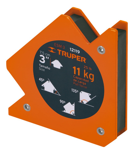 Kit 2 Escuadras Angulo Magnética 3 Para Soldar 11 Kg Truper