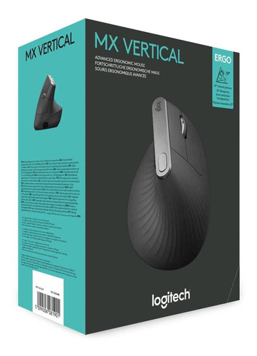 Mouse Logitech Mx Vertical Wireless/bt Black