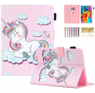 Funda Para Tablet Samsung Galaxy Tab 4 10.1 - Unicornio R...