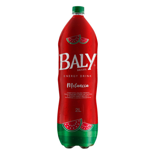 Imagem 1 de 1 de Energético Melancia Baly Garrafa 2l