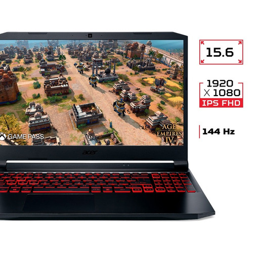 Notebook Gamer Acer An515-57-52lc I5 8gb 512gb Ssd 15,6 W11 Cor Preto