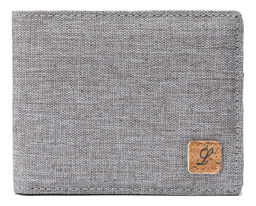 Billetera De Hombre Herschel Hank Frontal Gris