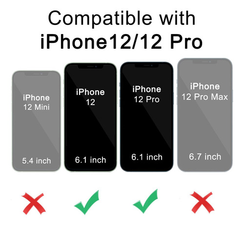 Funda De Teléfono Deerlamn Para iPhone 12/12 Pro Con Funda De Cámara Deslizante