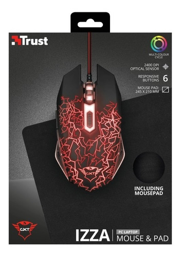 Combo Mouse Y Pad Mouse Trust Gxt 783 Izza 22736
