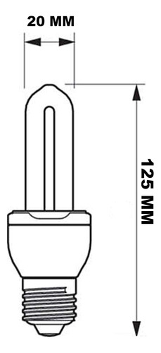 Lâmpada Compacta 2u Ge 9w 127v 4000k(br Neutro)e27