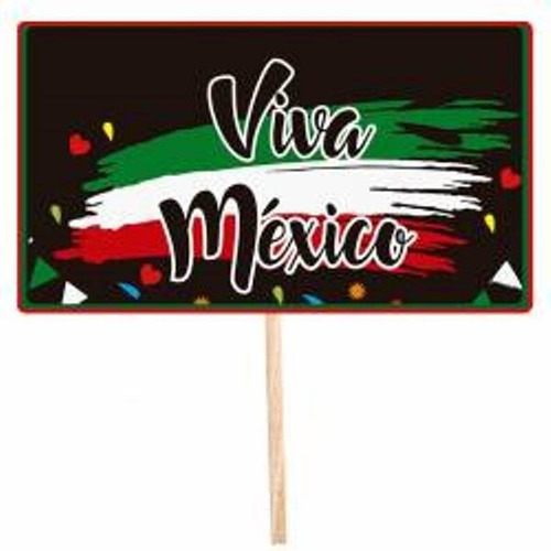 10 Letreros Selfie Surtidos Fiesta Mexicana Viva México