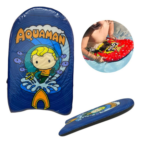 Prancha Infantil Surf Natação Praia Piscina Aquaman