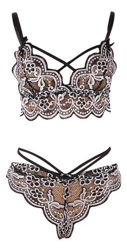Suave Sujetador Inalámbrico De Encaje Sexy De Talla Grande P