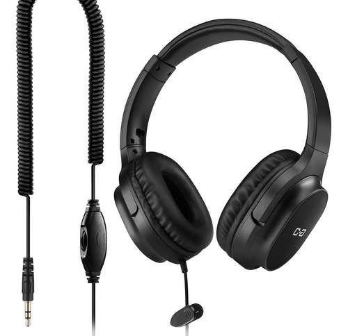 Auriculares De Cable Extra Largo Para Tv Y Pc Con Control De