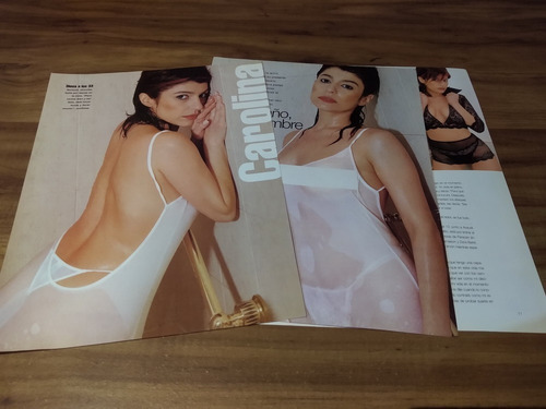 (ar605) Carolina Papaleo * Clippings Revista 3 Pgs * 2002 (Usado)