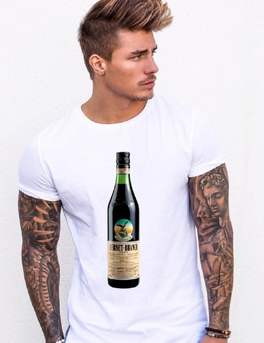 Remera Botella Fernet Diseño Unisex Para Adultos Y Niños