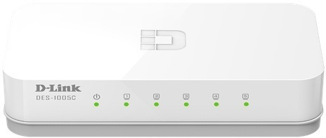 Switch Fast Ethernet 5 Portas 10/100 Mbps D-link Des-1005c