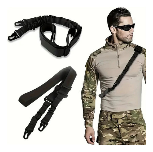 A Correa De Hombro Para Rifle De Dos Puntas De 100 A 130 Cm