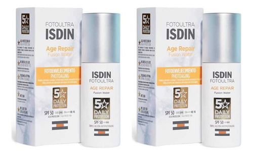 Pack 2 Isdin Fotoultra Age Repair Fusion Water Spf 50, 50 Ml