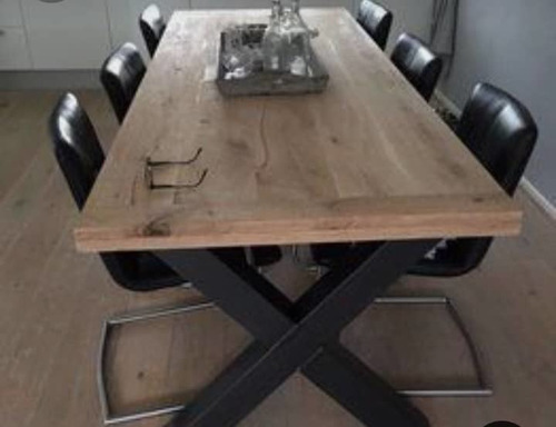 Imagen 6 de 7 de Mesa De Madera Estilo Industrial