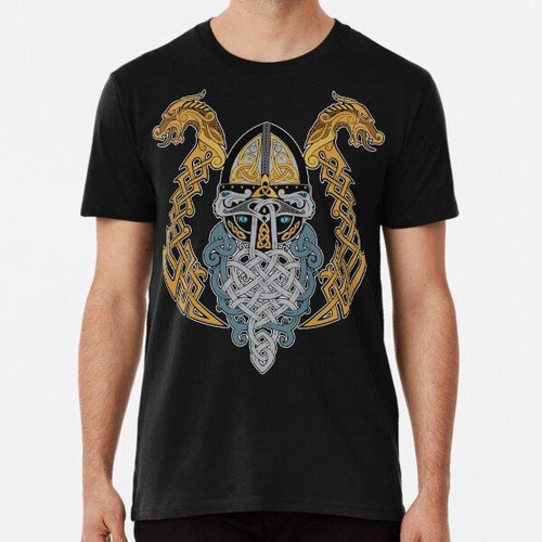 Remera Viking Dragon Camiseta Valknut Casco Valhalla Dios Od