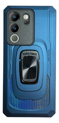 Funda Uso Rudo Anillo Tornasol + Mica Cristal De Regalo Azul Oppo A80