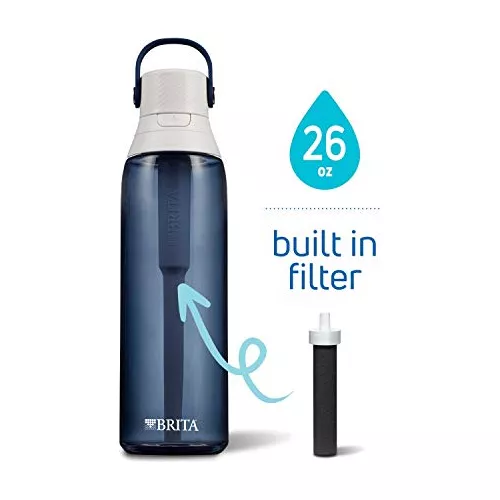 Botella de agua filtrante prémium de 26 onzas con filtro, sin BPA, cielo  nocturno