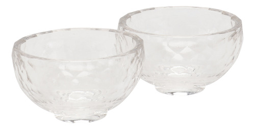 2 Elegantes Cuencos De Cristal Para Suministros, Cuencos De