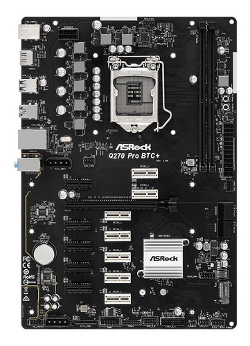 Imagen 1 de 5 de Tarjeta Madre Asrock Q270 Pro Btc+ Hdmi