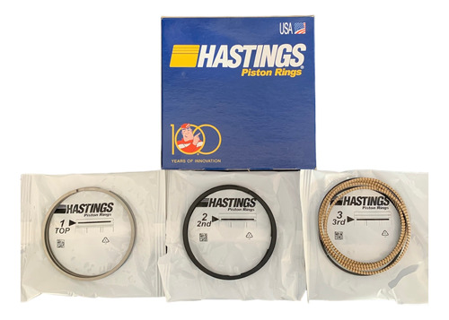 Anillos De Motor Chevrolet 262 Marca Hasting Medidas 0.30