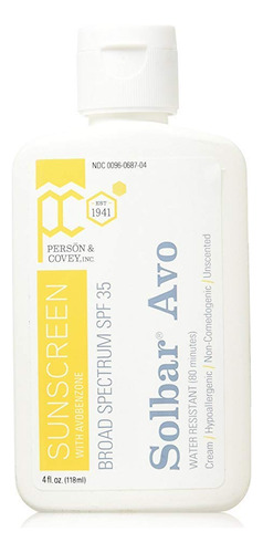 Solbar Avo Sunscreen Lotion Spf 35 4 Oz (paquete De 4)