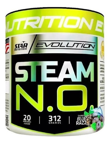 Imagen 1 de 7 de Steam N.o. X 312 Grs - Star Nutrition - Oxido Nitrico