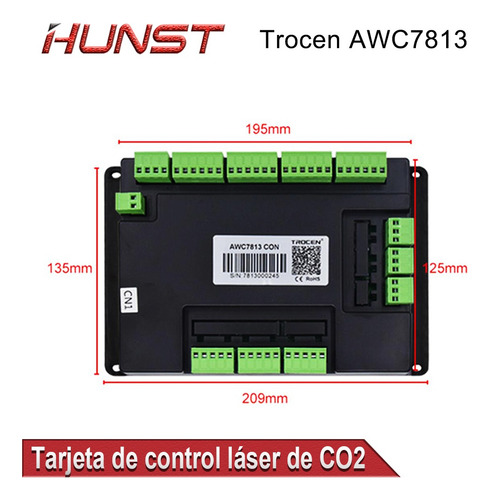 Tarjeta Controladora Láser De Co2 Trocen Awc7813