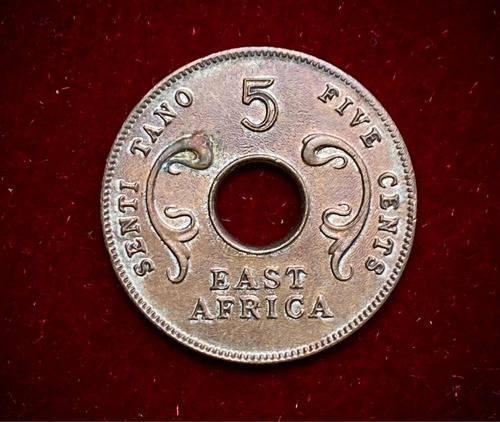 Moneda 5 Centavos Africa Oriental Británica 1964 Km 39