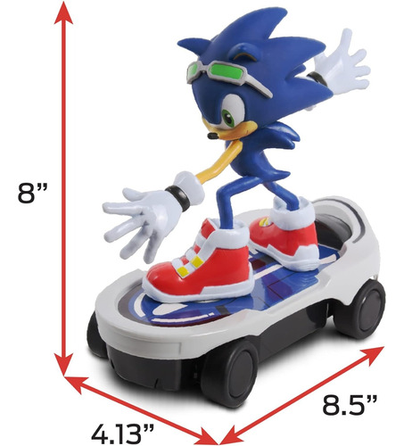 Sonic The Hedgehog Patineta A Control Remoto Rc Free Riders