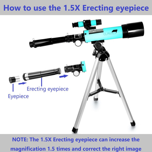 Telescopio Refractor Portátil Marca Xyz Modelo Abc 18x 135x Color