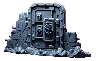 Miniaturas Deserto Nuclear Porta Explodida Dungeons And Drag