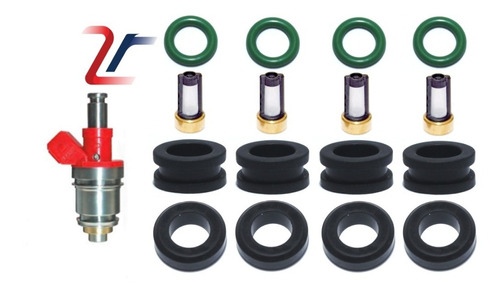 Kit Para Inyector Nissan D21 90-97 Pickup, Toyota  (4 Jgos) 