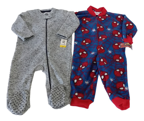 Set Mameluco Y Pijama P/niño Spiderman