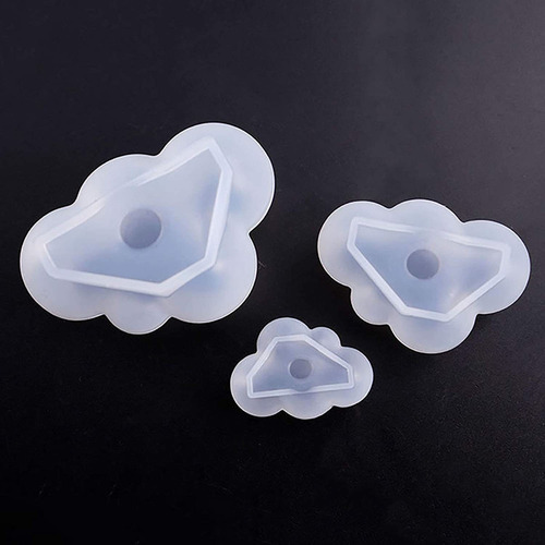X 6 Piezas 3d Nube Molde De Silicona Para Fondant De