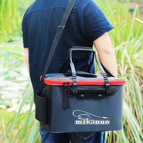 Cubeta De Pesca Funcional Plegable Para Peces Vivos