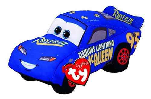 Peluche De Juguete Ty Cars 3 Fabulous Lightning Mcqueen Azul