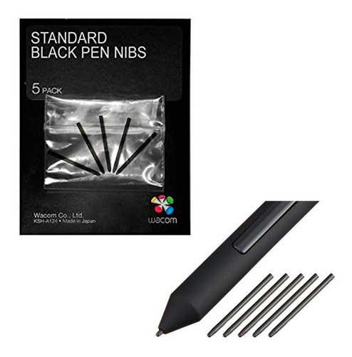 Imagen 1 de 6 de Puntas Repuesto Wacom Ack20001 Standard X5 Intuos Cintiq