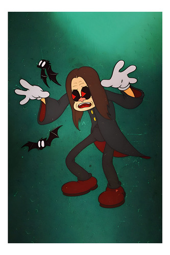 Cuadro Dibujos Animados - Ozzy Osbourne Disney - Db0025