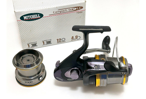 Reel Mitchell Compact Gold Lc 7000 Negro Derecho/izquierdo