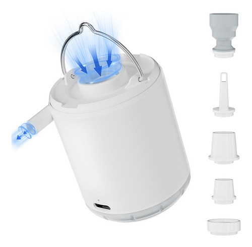 Inflador Eléctrico For Inflar Piscinas Con Luz Led Inalámbr